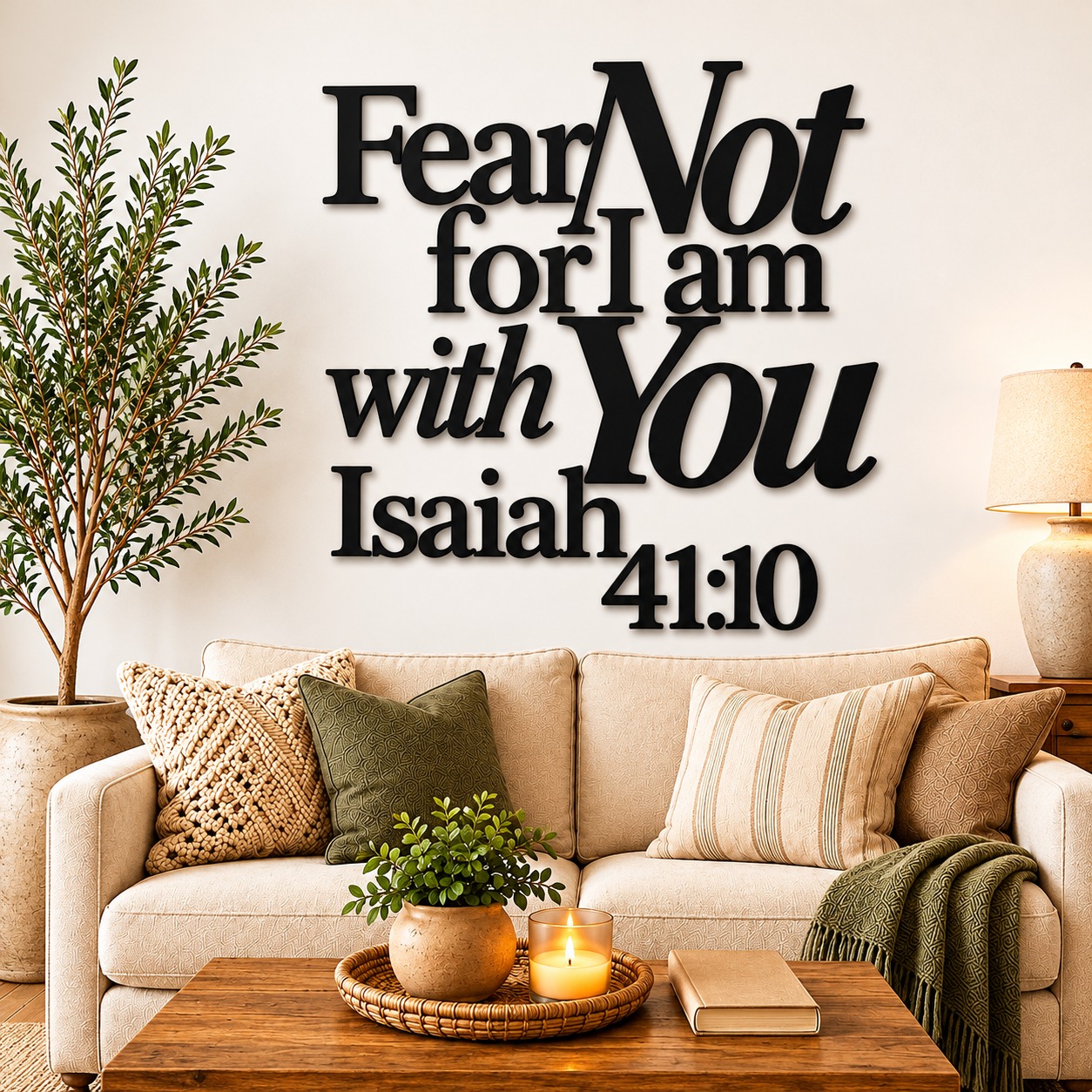 Wall Art " Fear not for i am with you "